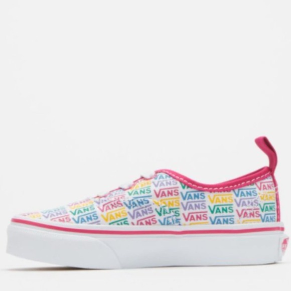 Vans Kids Authentic Elastic Rainbow Sneaker 10.5K - Picture 5 of 12